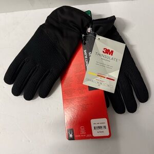 Spyder Core Conduct Black Gloves Touch Screen Compatible Leather Palm XL New NWT